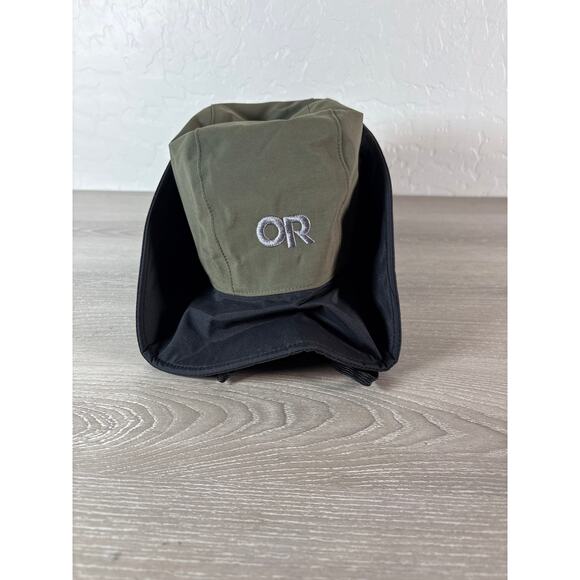 Outdoor Research Green Black GoreTex Waterproof Unisex Bucket Hat Medium- NWOT - Picture 5 of 7